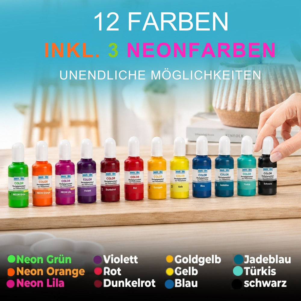 Gießpulver Farben