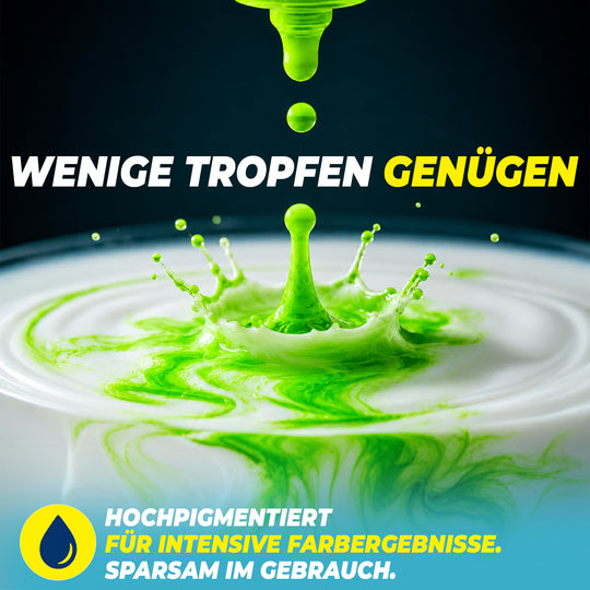 Gießpulver Farben – 12 × 15 ml inkl. 3 Neonfarben