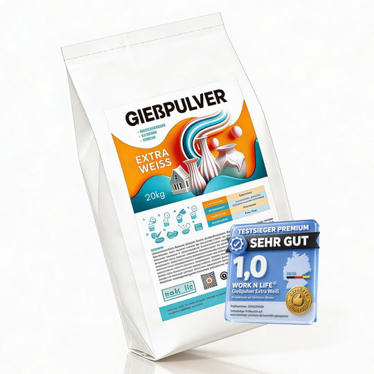 Gießpulver Extra Weiß, Premium Gips zum Gießen
