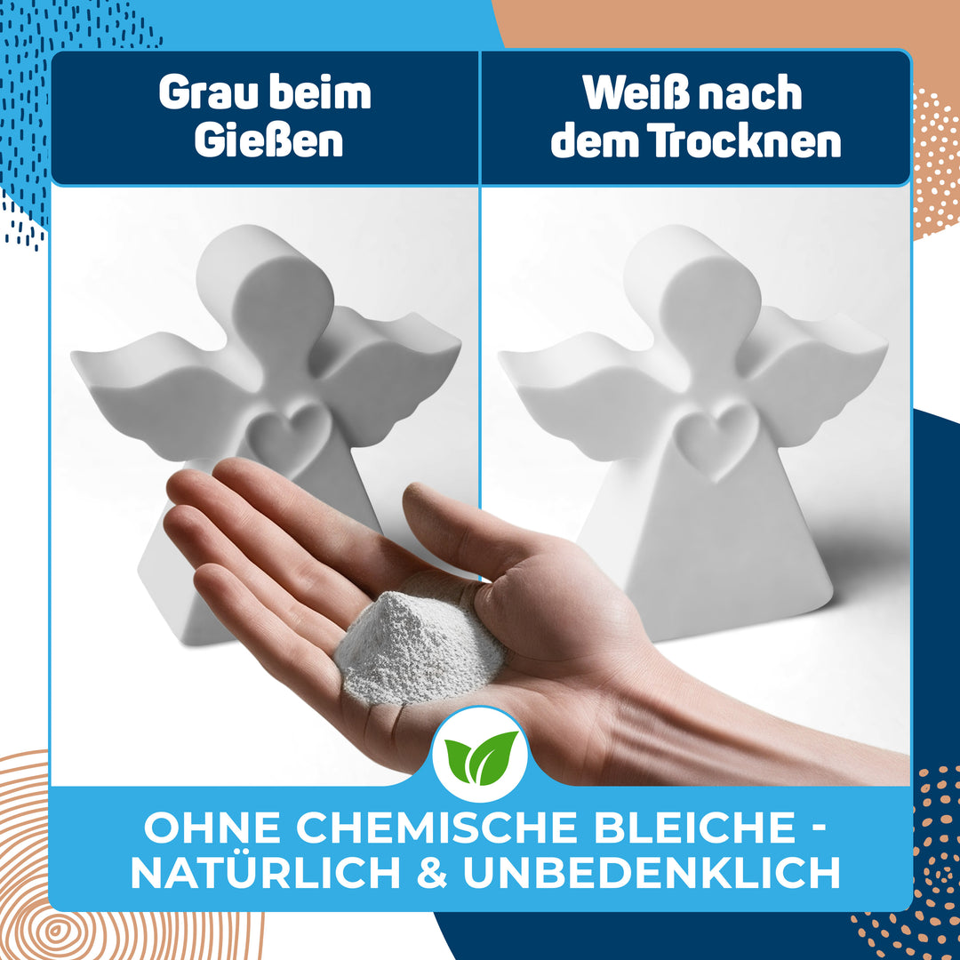 Modellpulver aus Alabastergips für Formen, Modellbau & Stuck