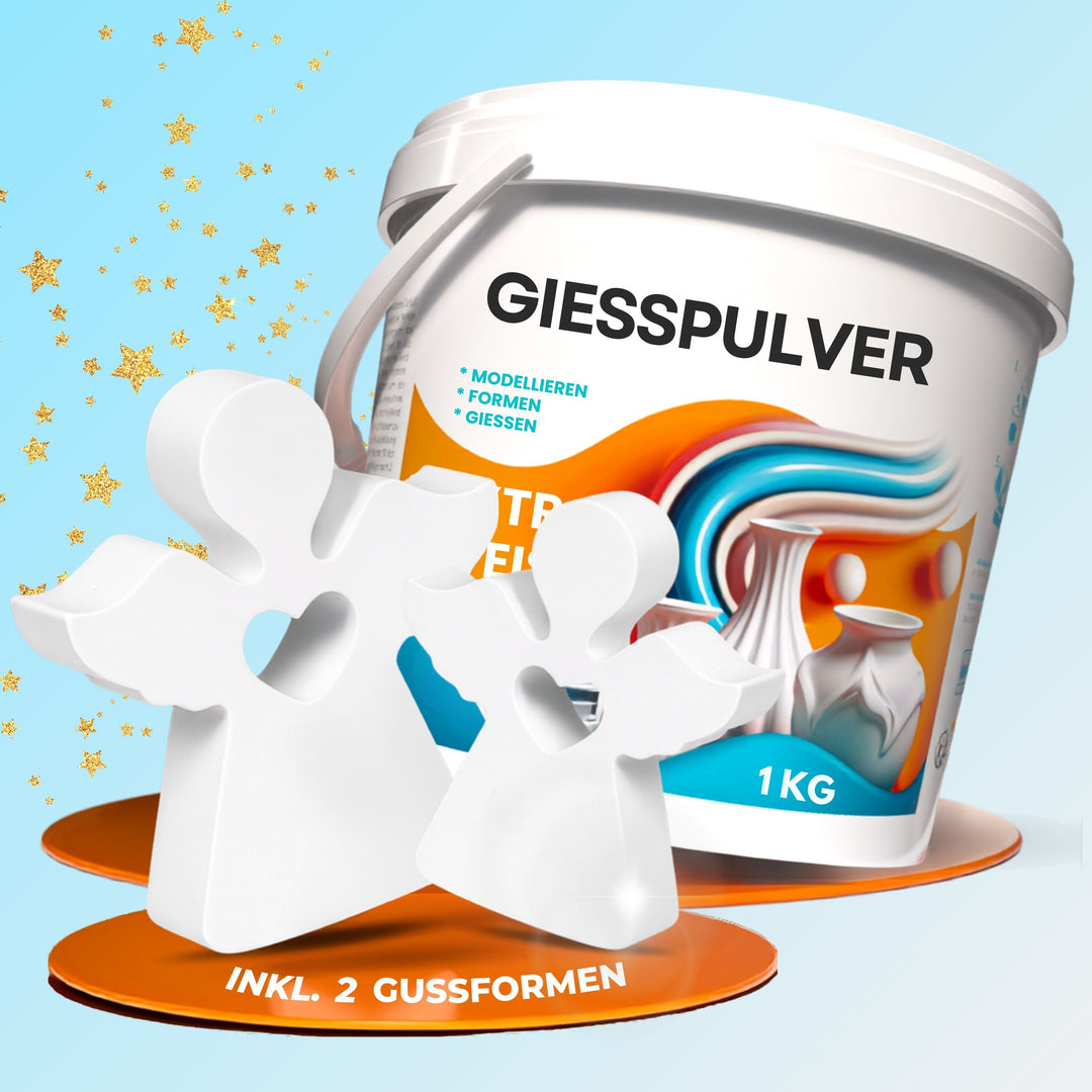 Gießpulver Weihnachts- SET inkl. Silikonformen