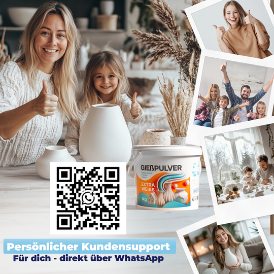 Gießpulver Extra Weiß 3kg im Oster- SET inkl. Silikonformen