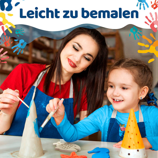 Bastelton lufttrocknend - Ideal für kreatives Basteln mit Kindern und zu Hause