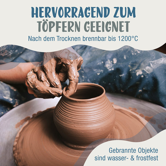 Töpferton, Ton zum Töpfern und Brennen!