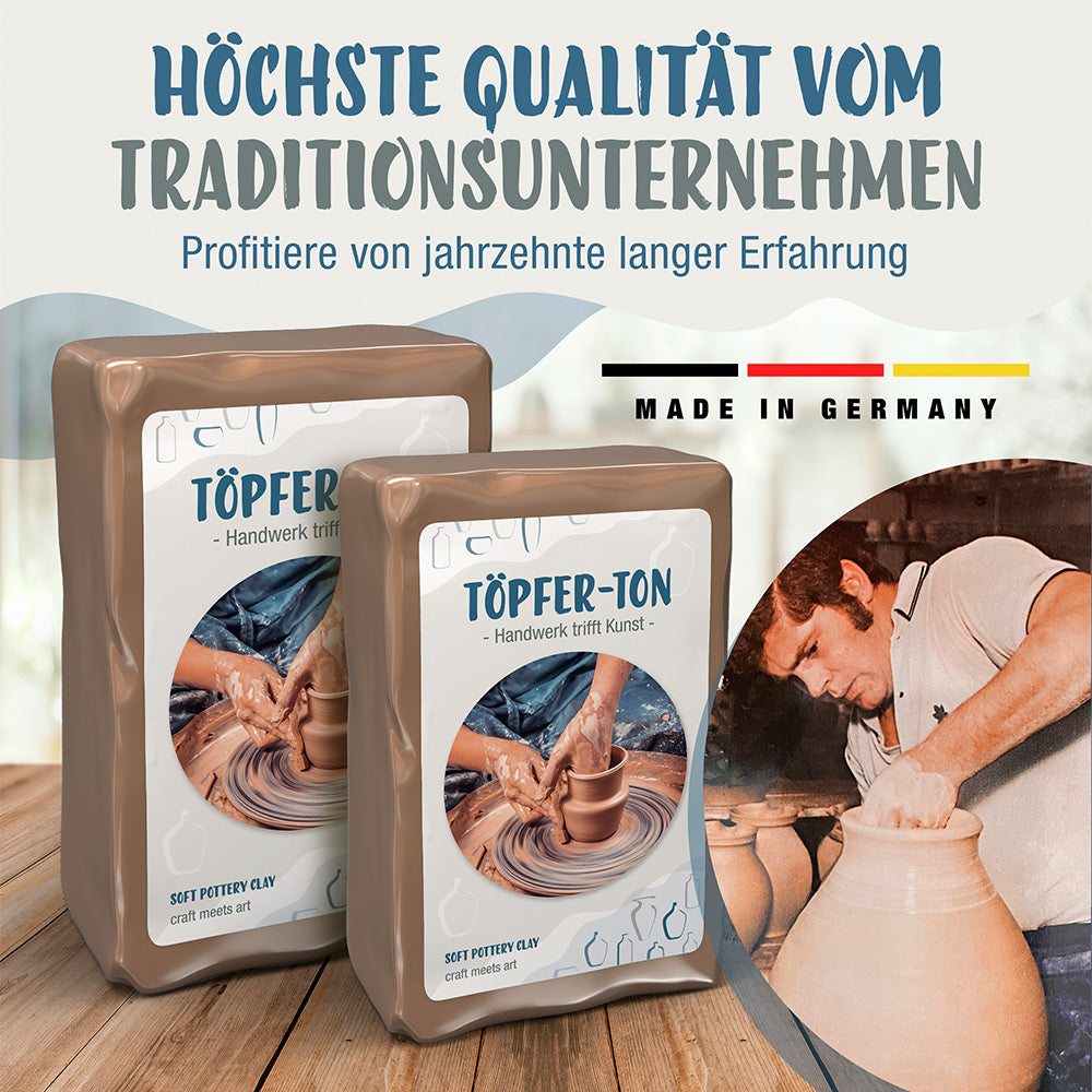 Töpferton, Ton zum Töpfern und Brennen!